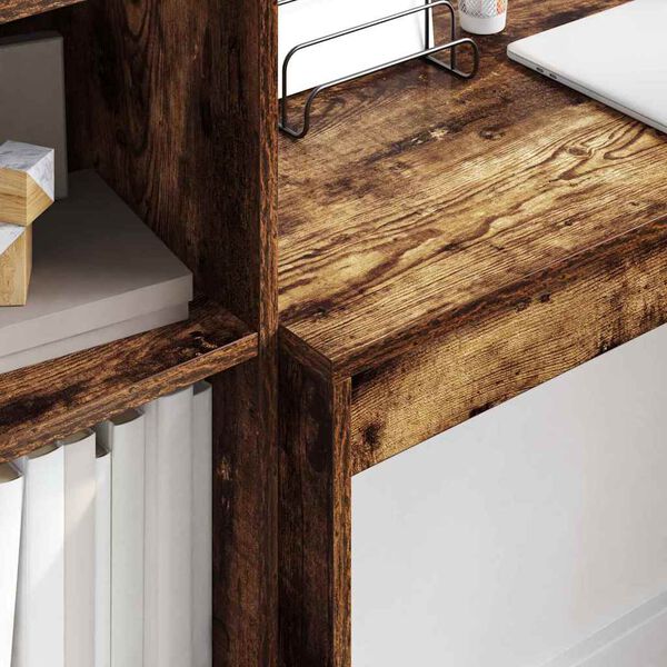 vidaXL Stalas Rūkyta ąžuolas 100 x 40 x 76 cm