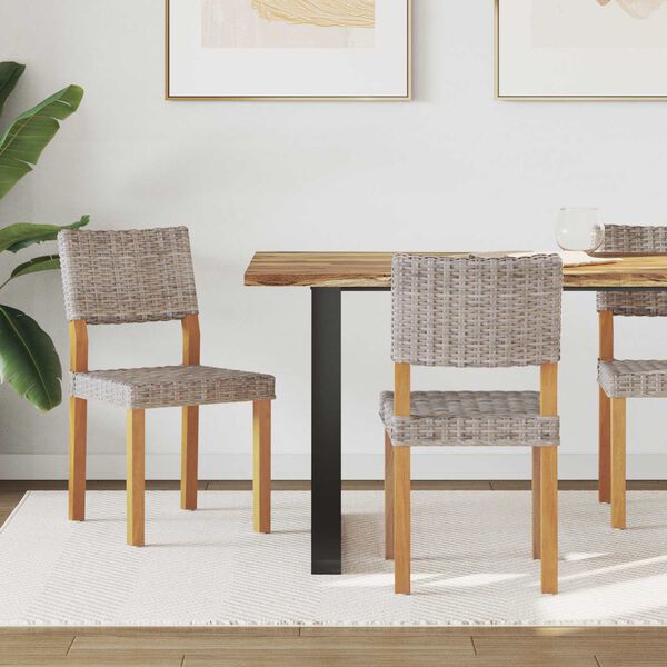 vidaXL Valgomasis krėslas 2 pcs Kubu pilka 46 x 55 x 84 cm