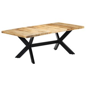 vidaXL Valgomojo stalas, 200x100x75 cm, mango medienos masyvas