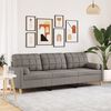 vidaXL Trivietė sofa su pagalvėlėmis, taupe spalvos, 210cm, audinys
