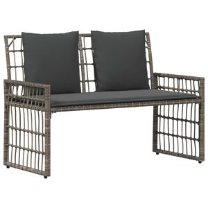 vidaXL Lauko suolas Paprastas Pilka ir tamsiai pilka 116 x 55 x 82 cm