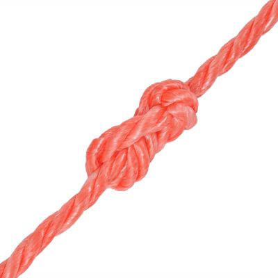 vidaXL Susukta virvė, oranžinė, 500m, polipropilenas, 10mm