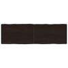 vidaXL Stalvir&scaron;is, tamsiai ruda, 160x50x(2-4) cm, medienos masyvas