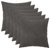 vidaXL Pagalvėlės užvalkalas 6 pcs HEERLEN Tamsiai pilka 45 x 45 cm