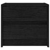 vidaXL Naktinės spintelės, 2vnt., juodos, 40x30,5x35,5cm, pu&scaron;is