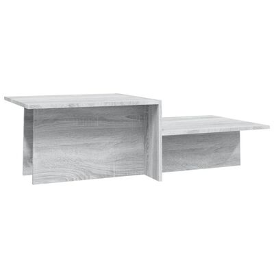 vidaXL Kavos staliukas, ąžuolo pilkas, 111,5x50x33cm, apdirbta mediena