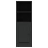 vidaXL Komoda, juodos spalvos, 36x35,5x103,5cm, apdirbta mediena