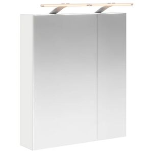 vidaXL Vonios veidrodžio spinta su lentyna Balta 60 x 14,5 x 70 cm