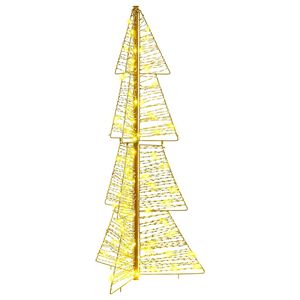 vidaXL Kalėdų eglutė su 100 LED &Scaron;ilta balta 120 cm PET