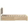 vidaXL Lovos rėmas Sonoma ąžuolas 100 x 200 cm Apdirbta mediena