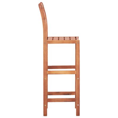 vidaXL Baro kėdės, 4 vnt., akacijos medienos masyvas