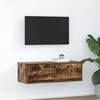 vidaXL Televizoriaus spintelė, dūminio ąžuolo, 80x31x25,5 cm, mediena