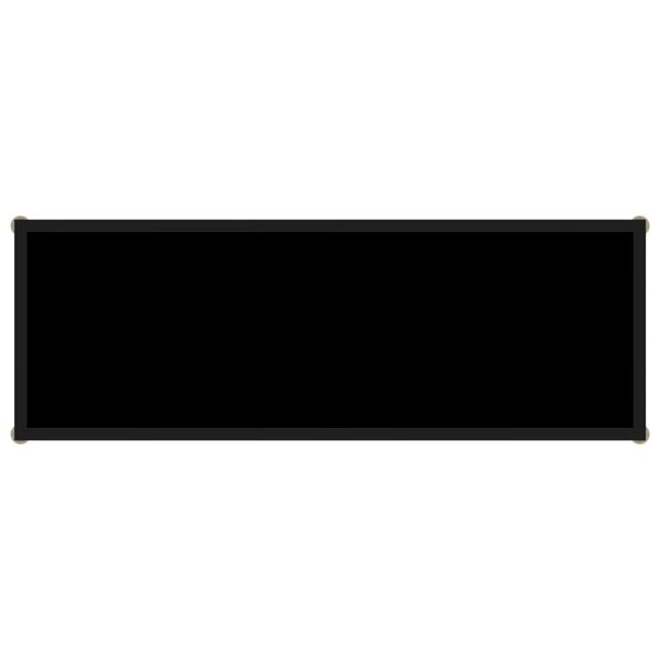 vidaXL Konsolinis staliukas, juodas, 100x35x75cm, grūdintas stiklas