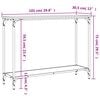 vidaXL Konsolinis staliukas, juodas, 101x30,5x75cm, apdirbta mediena