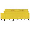 vidaXL Trivietė sofa, &scaron;viesiai geltonos spalvos, 180cm, audinys
