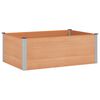 vidaXL Paauk&scaron;tinta sodo lova Ruda 150 x 100 x 54 cm WPC ir aliuminis