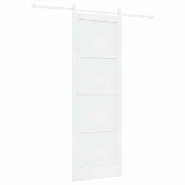 vidaXL Slankios durys Balta 83 x 232 cm Kietos pu&scaron;ies mediena
