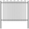 vidaXL Dygliuota arkinė tvora DRONTEN 200 x 200 cm Juoda