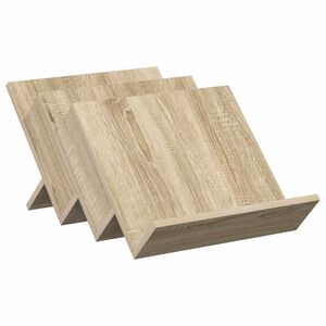 vidaXL Žurnalų stovas su lentyna Sonoma ąžuolas 53 x 40 x 28,5 cm