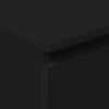 vidaXL &Scaron;oninė spintelė, juodos spalvos, 60x35x98,5 cm, mediena