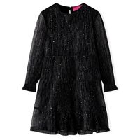 Vaikiška suknelė ilgomis rankovėmis, juodos spalvos 92 dydžio