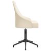 vidaXL Pasukama valgomojo kėdė, kreminės spalvos, aksomas (337006)