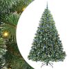 vidaXL Dirbtinė Kalėdų eglutė su 300 LED Žalia 210 cm PE ir PVC