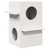 vidaXL Cat House White 43x43x60 cm medžio masyvo pu&scaron;is