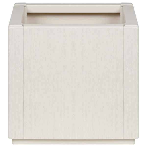 vidaXL Gėlių dėžė Balta 36 x 36 x 35 cm Plastmasė