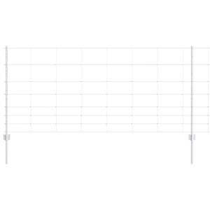vidaXL Lauko laukinė tvora su stulpais 50 x 1 m Galvanizuotas plienas