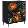 vidaXL I&scaron;traukalas spinta LOCHEM Oranžinė spauda 66 x 36,5 x 76 cm