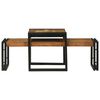 vidaXL Kavos staliukas 2 pcs Ruda akacijos medienos masyvas