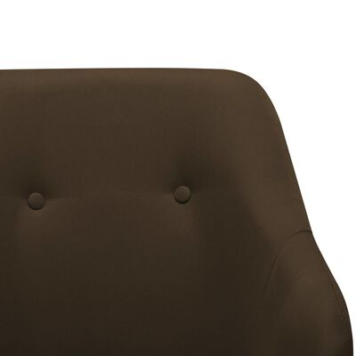 vidaXL Supama kėdė, rudos spalvos, audinys