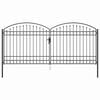 vidaXL Tvora vartai ASSEN 401 x 224,5 cm Plienas Pilka Užrakintas