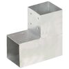 vidaXL Stulpo sujungimas, 101x101mm, galvanizuotas metalas, L formos