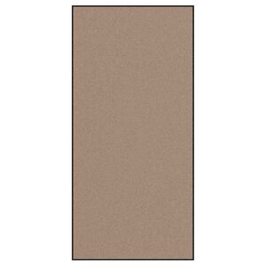 vidaXL Durų kilimėlis Bežinė ir juoda 120 x 250 cm 100% poliamidas