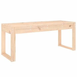 vidaXL Sodo suoliukas, 110x38x45cm, pu&scaron;ies medienos masyvas