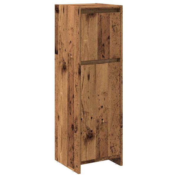 vidaXL Vonios spintelė Old Wood 30x30x95 cm Engineered Wood