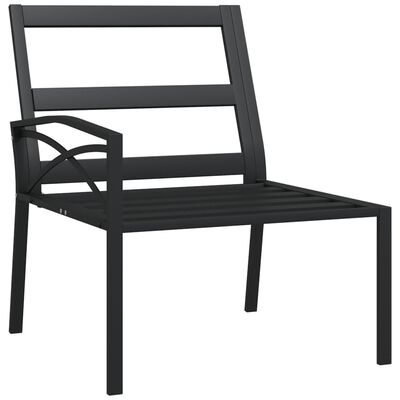vidaXL Sodo kėdės su pilkomis pagalvėlėmis, 2vnt., 62x75x79cm, plienas
