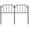 vidaXL Metalinis pakaitinis galvūgalis, juodos spalvos, 150cm