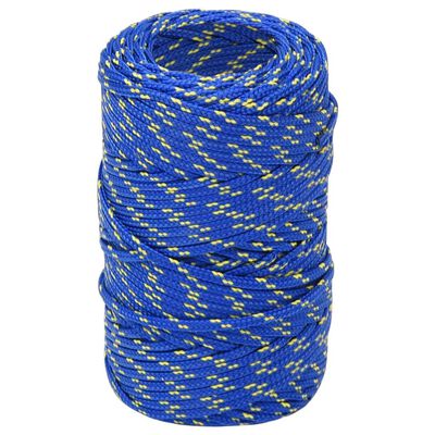 vidaXL Valties virvė, mėlynos spalvos, 2mm, 25m, polipropilenas