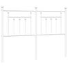 vidaXL Metalinis pakaitinis galvūgalis, baltos spalvos, 150cm