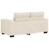 vidaXL Sofa 2 pcs Smėlio Lino mišinio audinys