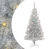vidaXL Kalėdų eglutė su 150 LED s stovu Sidabro 150 cm PET