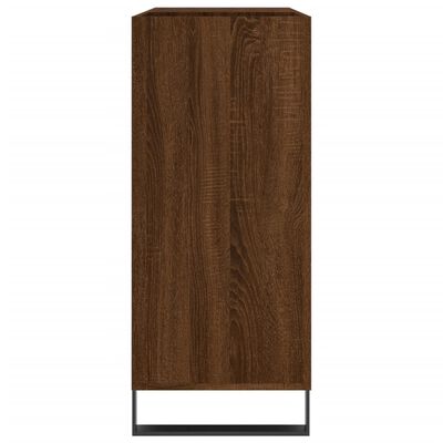 vidaXL Vinilinių plokštelių spintelė, ruda, 84,5x38x89cm, mediena