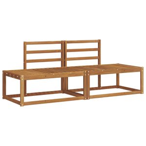 vidaXL Lauko sofos komplektas 2 pcs Natūrali 182,5 x 63 x 73 cm