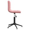 vidaXL Pasukama valgomojo kėdė, rožinės spalvos, aksomas