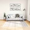 vidaXL Kilimas, juodas ir baltas, 120x170cm, neslystantis, plaunamas