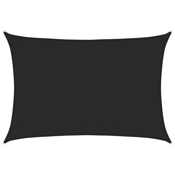 vidaXL Uždanga nuo saulės, juodos spalvos, 3,5x4,5m, HDPE, 160g/m&sup2;
