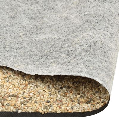 vidaXL Tvenkinio danga su akmenukais, smėlio spalvos, 1000x40cm